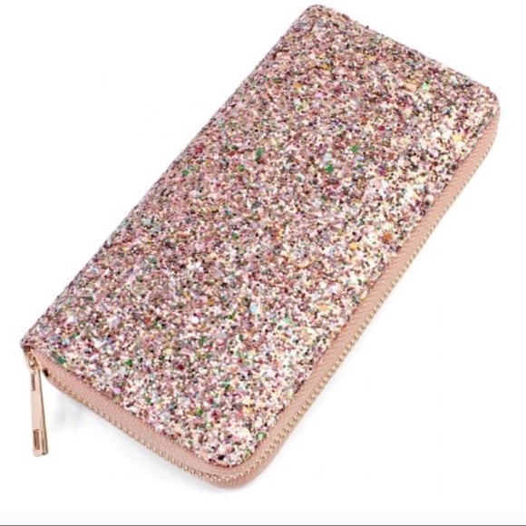 Kalli Collection Handbags - 💕sale💕New Glitter Zip Around Glitter Wallet